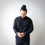 Collared shirt, Black - Tino Rangatiratanga