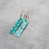 Earrings Blue, Taki tahi rectangle