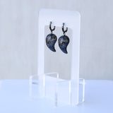 Earrings Metal (Black), Ngutu Manu