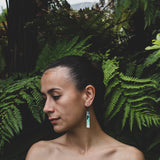 Earrings Green, Ngā Manu - Kahu