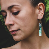 Earrings Green, Ngā Manu - Kahu