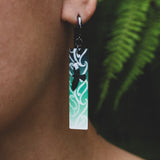 Earrings Green, Ngā Manu - Kahu