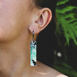 Earrings Green, Ngā Manu - Tui