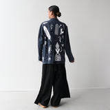 Tāwharau Collection _ Rawe KOTI (Blazer) - Navy Blue #7