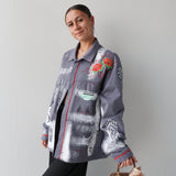 Tāwharau Collection _ Auaha KOTI (Jacket) - Grey #11