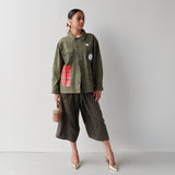 Tāwharau Collection _ Hautū KOTI (Jacket) - Khaki #14