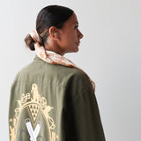 Tāwharau Collection _ Hautū KOTI (Jacket) - Khaki #14