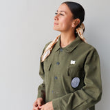 Tāwharau Collection _ Hautū KOTI (Jacket) - Khaki #14