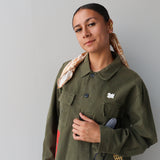 Tāwharau Collection _ Hautū KOTI (Jacket) - Khaki #14