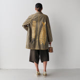 Tāwharau Collection _ Hautū KOTI (Jacket) - Khaki #15