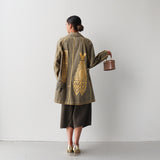 Tāwharau Collection _ Hautū KOTI (Jacket) - Khaki #15