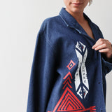 Tāwharau Collection_Mana Motuhake KOTI (Blazer) - Denim Blue #5