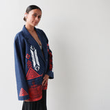 Tāwharau Collection_Mana Motuhake KOTI (Blazer) - Denim Blue #5