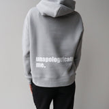 Hoodie, Grey - Unapologetically Me. **PRE-ORDER**