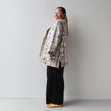 Tāwharau Collection _ Rawe KOTI (Blazer) - Yellow/Brown Plaid #18