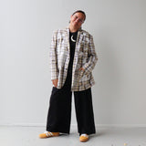 Tāwharau Collection _ Rawe KOTI (Blazer) - Yellow/Brown Plaid #18