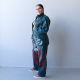 1. Tāwharau Collection vII _ Ngāi Tūhoe OVERALLS - Green #35
